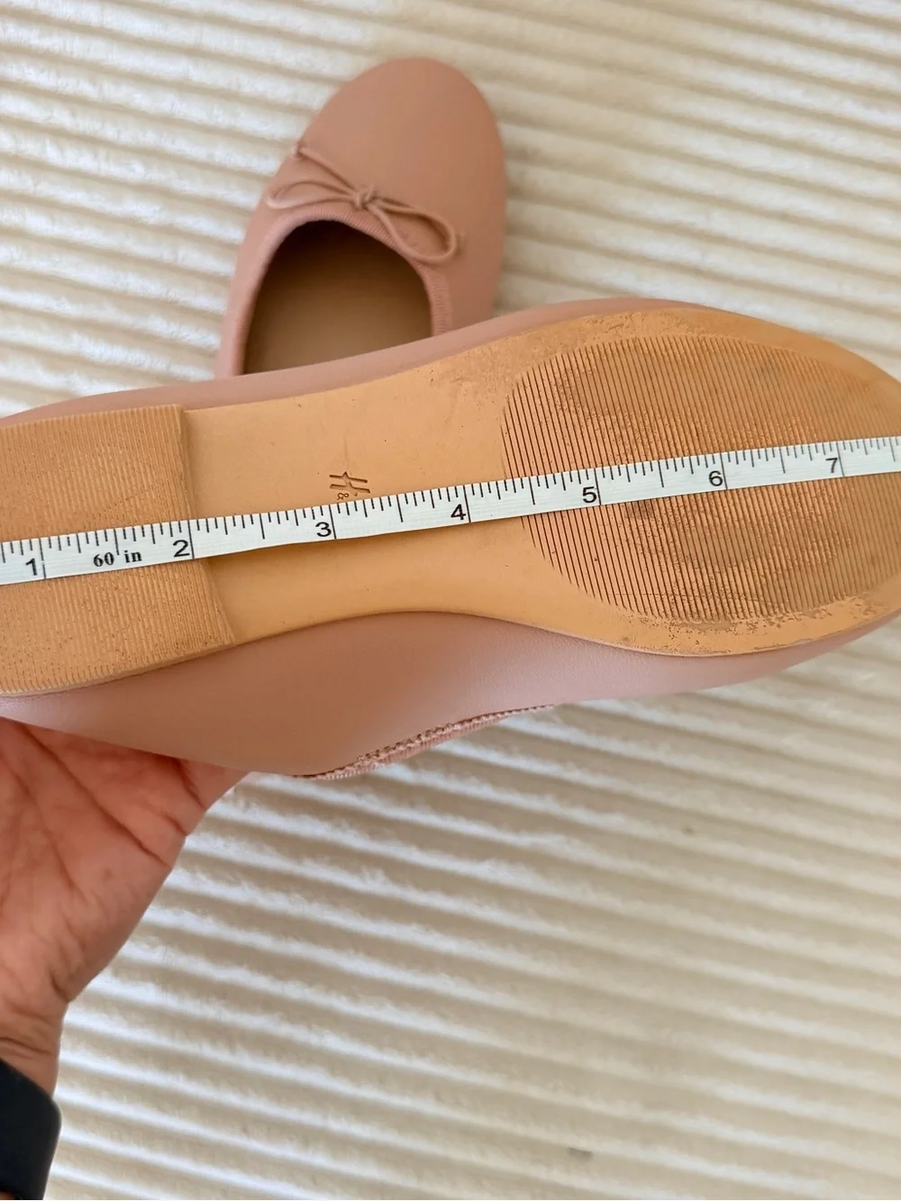 H&M Blush Pink Ballet Flats with Bow